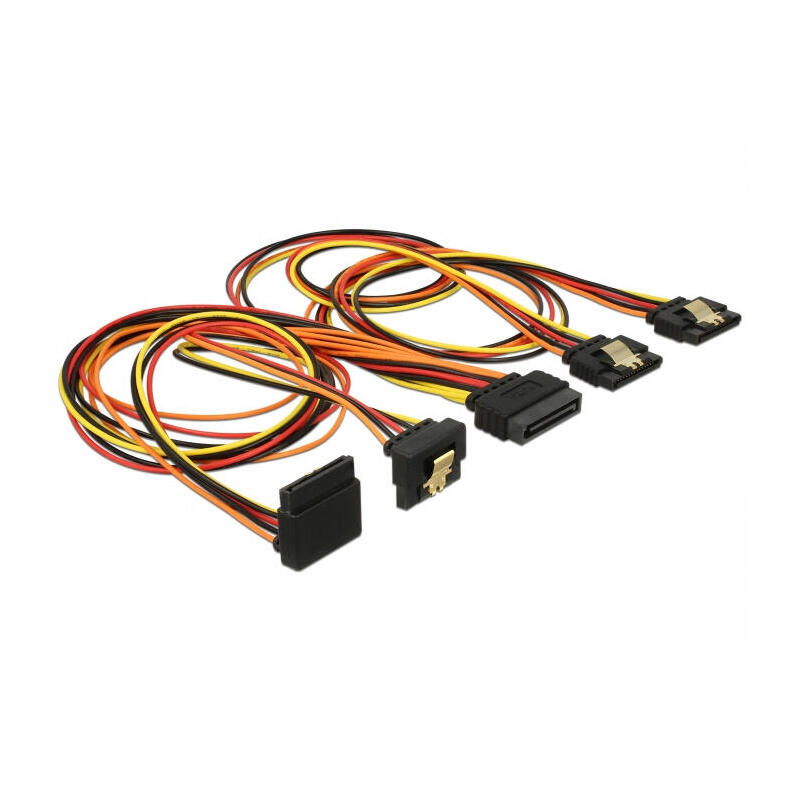 delock-cable-sata-15-pin-strom-stecker-mit-einrastfunktion-sata-15-pin-strom-buchse-2-x-gerade-1-x-unten-1-x-oben-50-cm