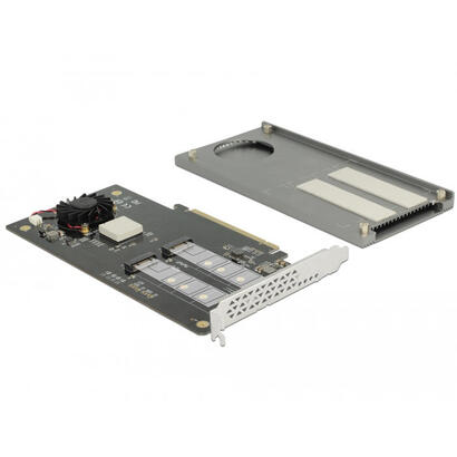 delock-pci-express-x16-tarjeta-a-2-x-intern-nvme-m2-key-m