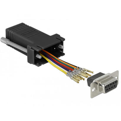 delock-d-sub-9-pin-buchse-zu-rj45-buchse-montagesatz-schwarz