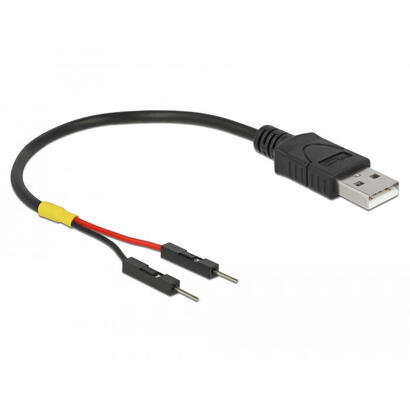 delock-85400-cable-usb-01-m-usb-a-negro