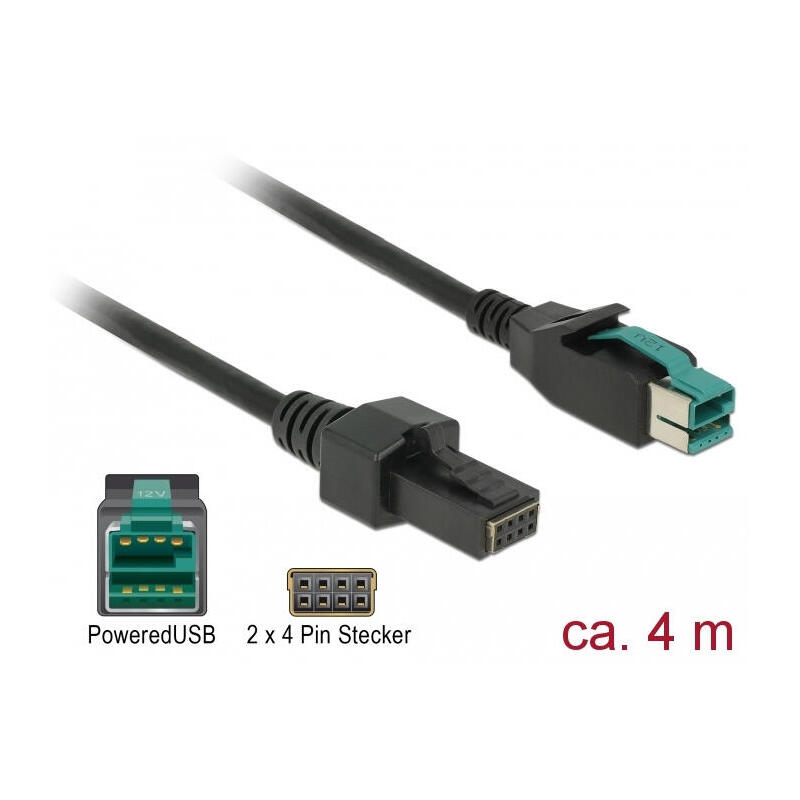 delock-powerojousb-cable-stecker-12-v-2-x-4-pin-stecker-4-m-fur-pos-drucker-und-terminals