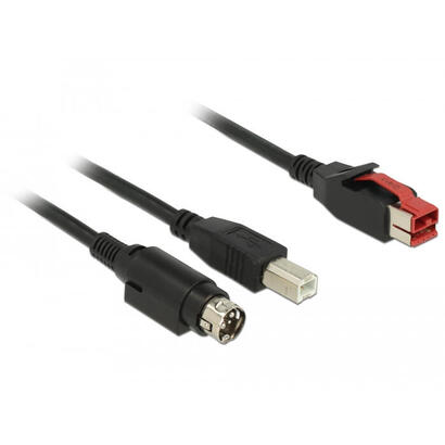 delock-poweredusb-kab-24v-m-usb-b-m-hosiden-3pin-30m