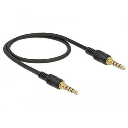 delock-klinkencable-35mm-4pin-m-m-05m-negro
