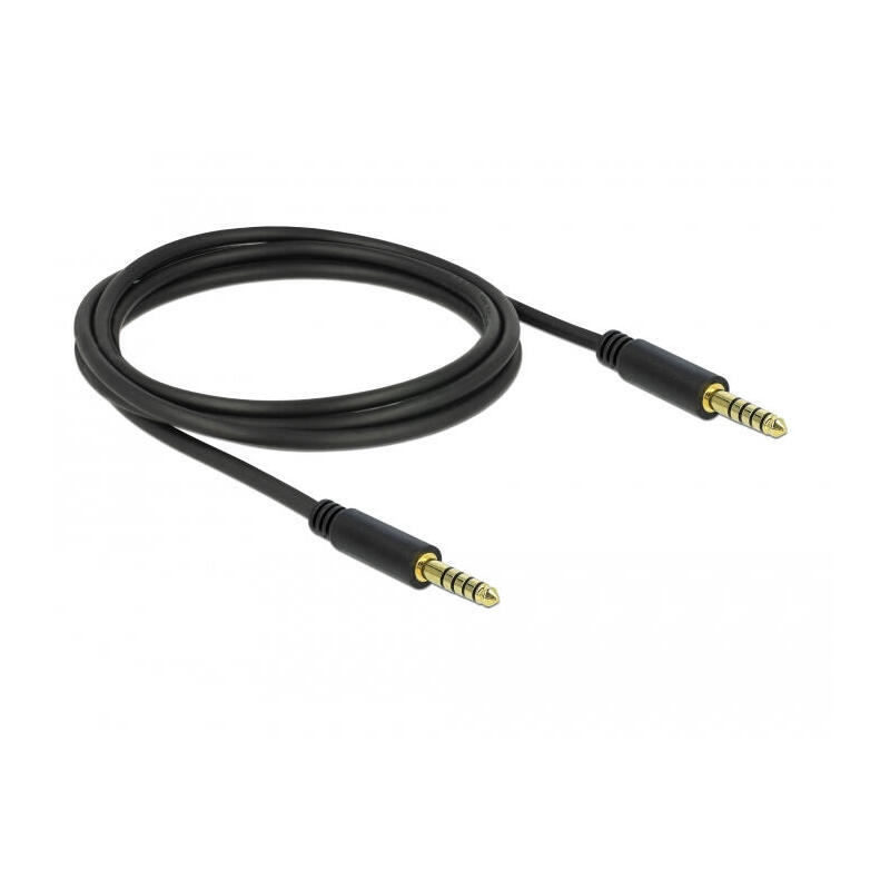 delock-klinkencable-44-mm-5-pin-stecker-zu-stecker-2-m-schwarz