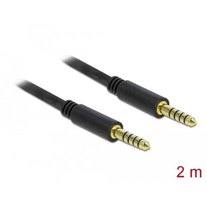 delock-klinkencable-44-mm-5-pin-stecker-zu-stecker-2-m-schwarz
