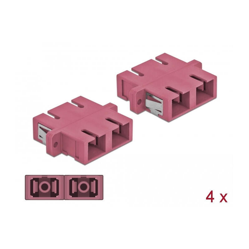lwl-kupplung-sc-duplex-buchse-zu-sc-duplex-buchse-multimode-4-stuck-violett
