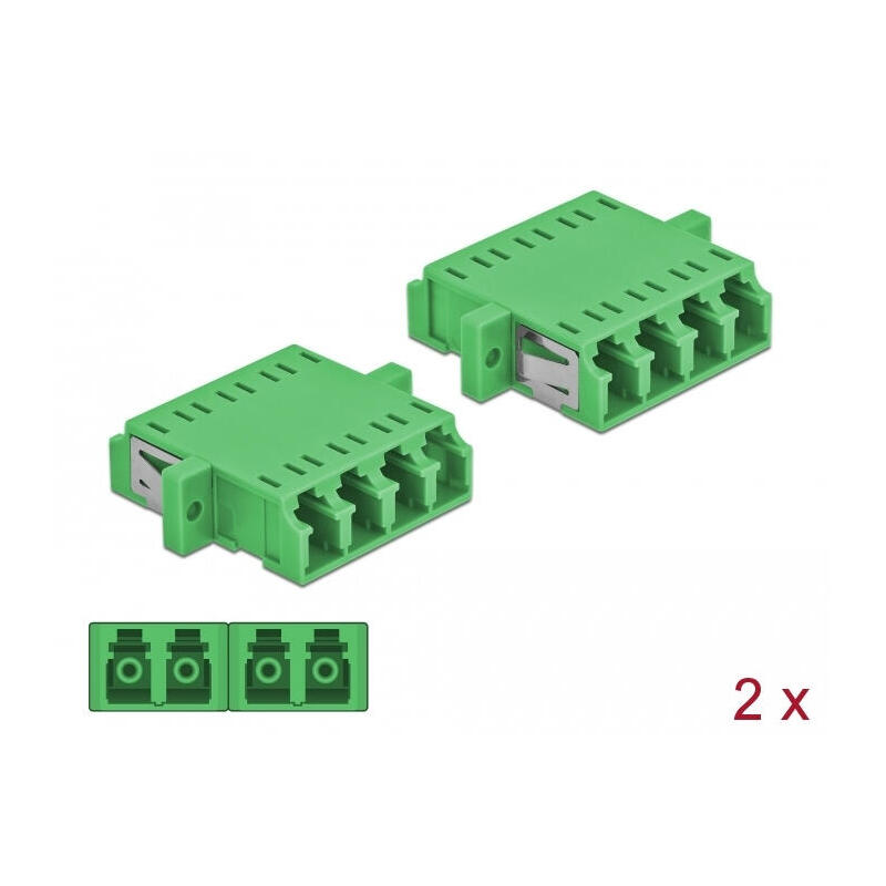 delock-lwl-kupplung-lc-quad-buchse-zu-lc-quad-buchse-singlemode-2-stuck-grun