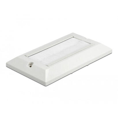 delock-cablemanagement-abdeckblende-146-x-86-mm-mit-weissen-burstenstreifen