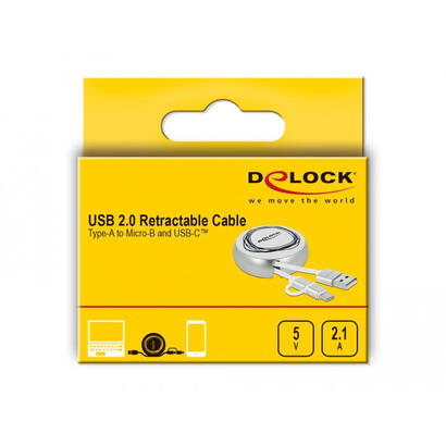 delock-usb-20-2-in-1-aufrollcable-typ-a-zu-micro-b-und-lightning-8-pin-weiss-gold