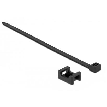 delock-schraubhalter-23-x-16-mm-mit-cablebinder-l-150-x-b-72-mm-schwarz
