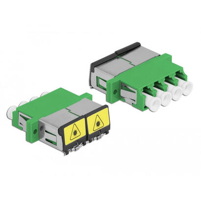 lwl-kupplung-mit-laserschutzklappe-lc-quad-buchse-zu-lc-quad-buchse-singlemode-grun