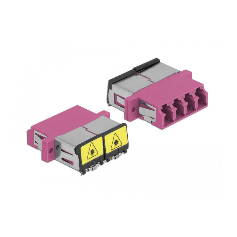 lwl-kupplung-mit-laserschutzklappe-lc-quad-buchse-zu-lc-quad-buchse-multimode-violett