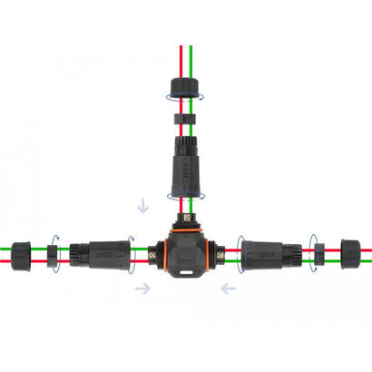 delock-cableverbinder-t-form-fur-aussenbereich-2-pin-ip68-wasserdicht-schraubbar-cabledurchmesser-45-75-mm-schwarz
