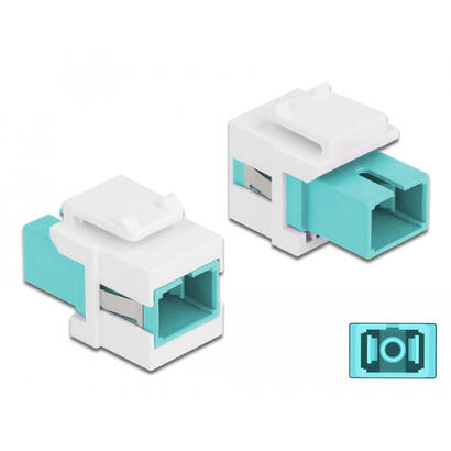 keystone-modul-sc-simplex-buchse-zu-sc-simplex-buchse-aqua-weiss
