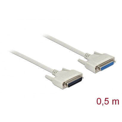 delock-86907-cable-de-serie-beige-d-sub-25-pin