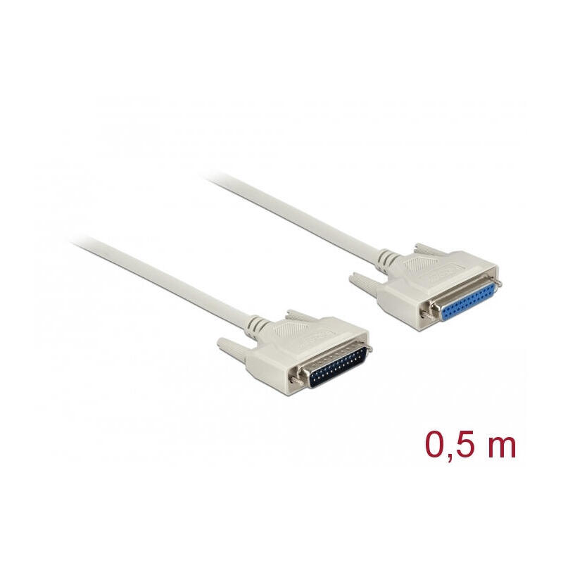 delock-86907-cable-de-serie-beige-d-sub-25-pin