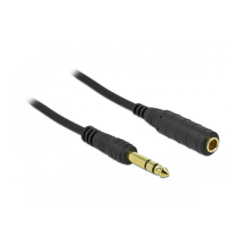 delock-klinkencable-de-extension-635-mm-3-pin-macho-a-hembra-5-m-negro