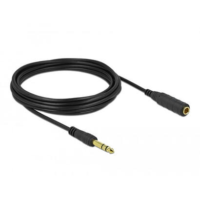 delock-klinkencable-de-extension-635-mm-3-pin-macho-a-hembra-5-m-negro