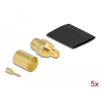 sma-buchse-zum-crimpen-lmr400-mit-passendem-schrumpfschlauch-5-stuck