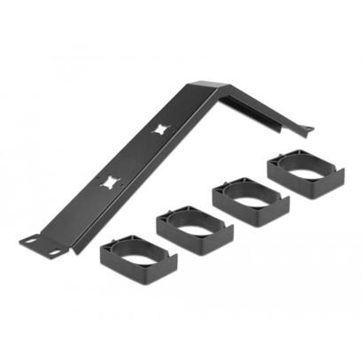 delock-19-cablemanagement-rangierpanel-mit-4-bugeln-gewinkelt-1-he-schwarz