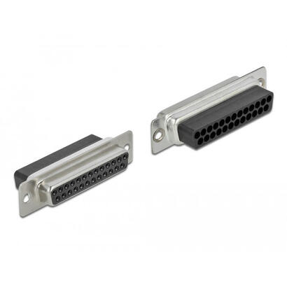 d-sub-25-pin-crimp-buchse-zu-2-x-rj45-buchse-mit-montagesatz-beige