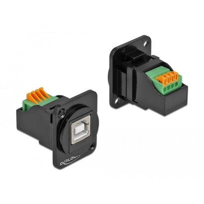 delock-d-typ-modul-usb-20-typ-b-buchse-zu-terminalblock