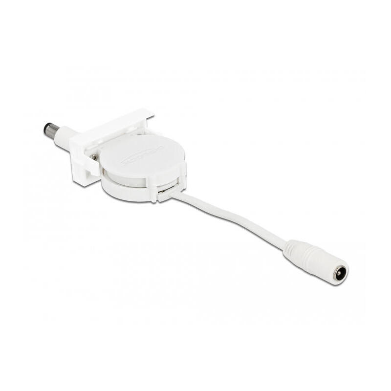 delock-easy-45-modul-power-ausrollcable-dc-55-x-21-mm-buchse-stecker-weiss