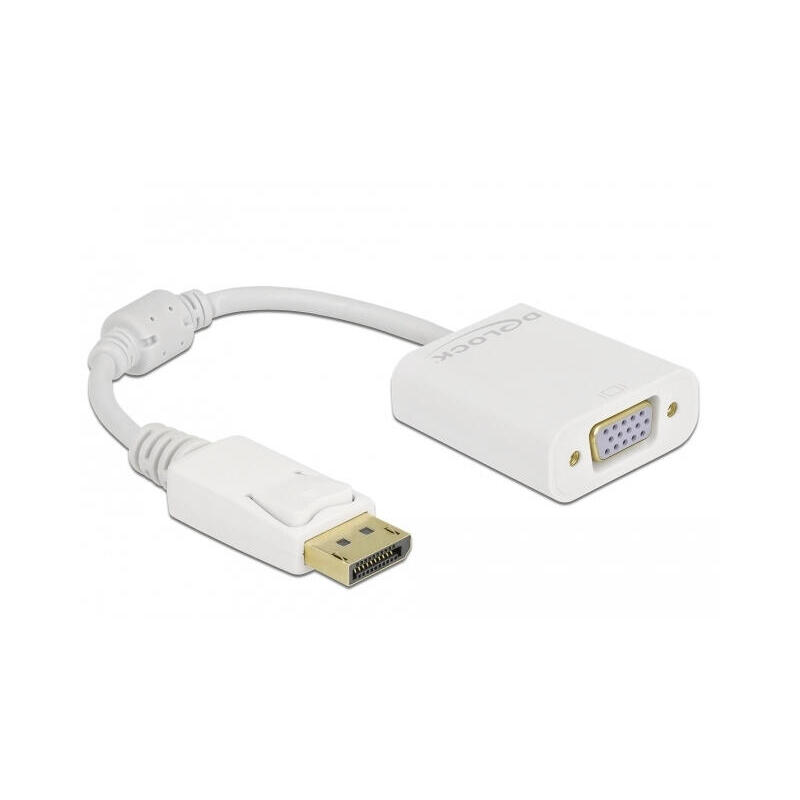 delock-61007-adaptador-displayport-12-macho-a-vga-hembra-blanco