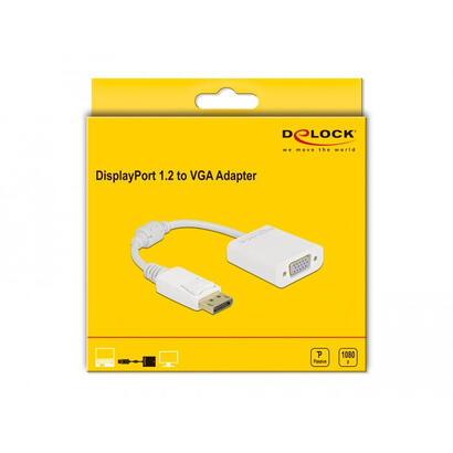 delock-61007-adaptador-displayport-12-macho-a-vga-hembra-blanco