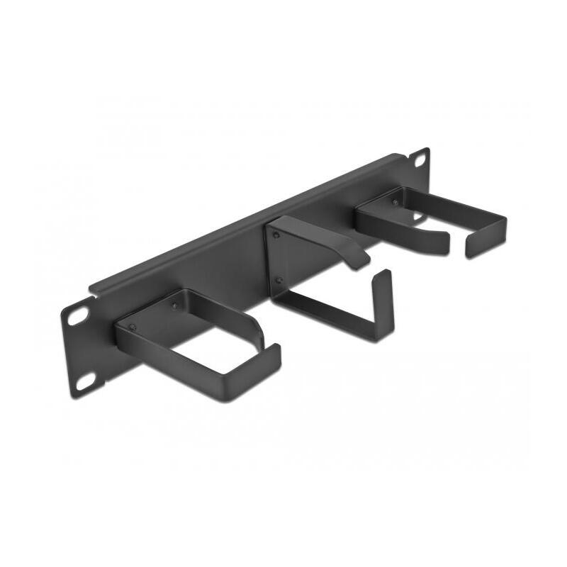 delock-10-cablemanagement-rangierpanel-mit-3-metall-bugeln-2-x-horizontal-1-x-vertikal-1-he-schwarz
