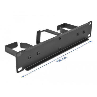 delock-10-cablemanagement-rangierpanel-mit-3-metall-bugeln-2-x-horizontal-1-x-vertikal-1-he-schwarz