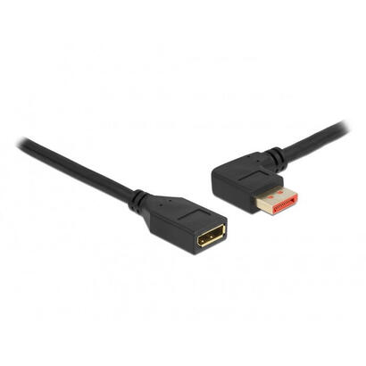 delock-displayport-verlangerungscable-stecker-90-links-gewinkelt-zu-buchse-8k-60-hz-1-m
