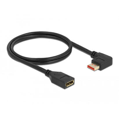 delock-displayport-verlangerungscable-stecker-90-links-gewinkelt-zu-buchse-8k-60-hz-1-m