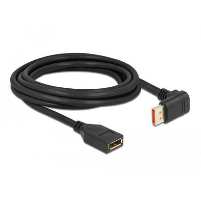 delock-displayport-verlangerungscable-stecker-90-unten-gewinkelt-zu-buchse-8k-60-hz-3-m