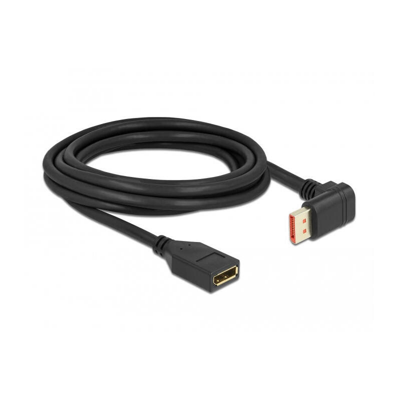 delock-displayport-verlangerungscable-stecker-90-unten-gewinkelt-zu-buchse-8k-60-hz-3-m