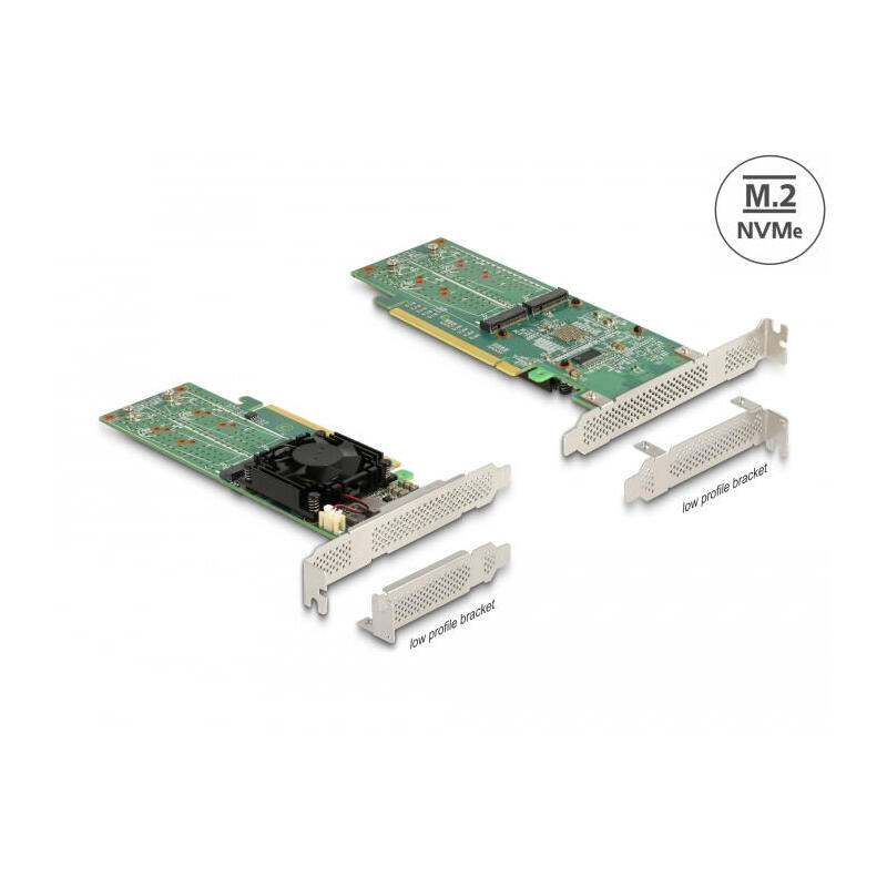 delock-pci-express-x16-tarjeta-a-4-x-intern-nvme-m2-key-m-