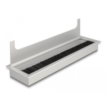 delock-cabledurchfuhrung-fur-tischeinbau-mit-burste-280-x-80-x-28-mm-silber