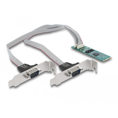 m2-karte-zu-2-x-seriell-rs-232-db9-mit-standard-und-low-profile-slotblenden