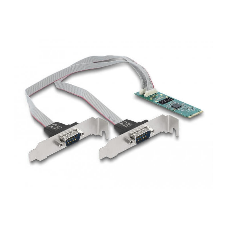 m2-karte-zu-2-x-seriell-rs-232-db9-mit-standard-und-low-profile-slotblenden