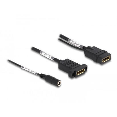 delock-displayport-cable-4k-60-hz-mit-dc-einspeisung-21-x-55-mm-030-m-zum-einbau