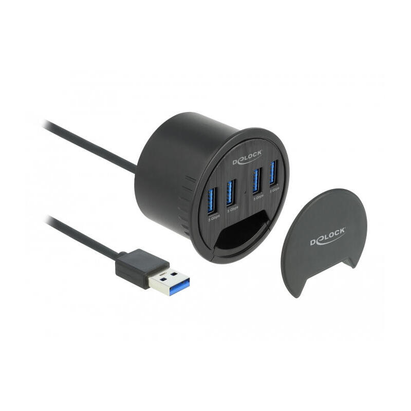 delock-4-port-tisch-hub-mit-4x-superspeed-usb-typ-a-port