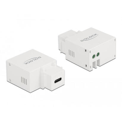 delock-keymone-modul-con-usb-type-c-ladehchse-21-a-blanco
