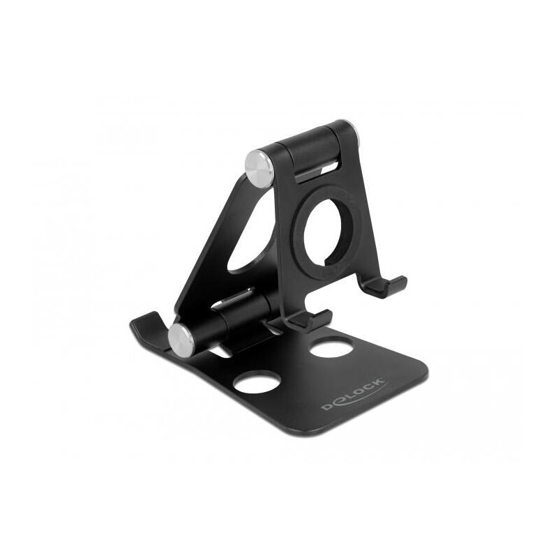 delock-smartphone-y-smartwatch-standhalterung-verstellbar-negro