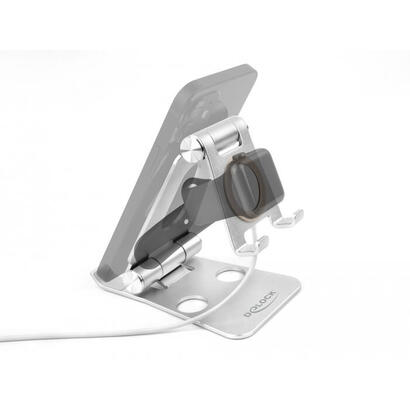 delock-smartphone-y-smartwatch-standhalterung-verstellbar-negro