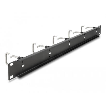 delock-19-cablemanagement-rangierpanel-mit-5-metallbugel-1-he-schwarz