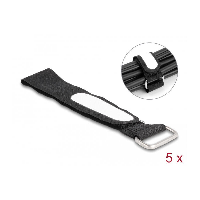 delock-klettcablebinder-mit-schlaufe-und-beschriftungsfeld-l-203-x-b-20-mm-schwarz-5-stuck