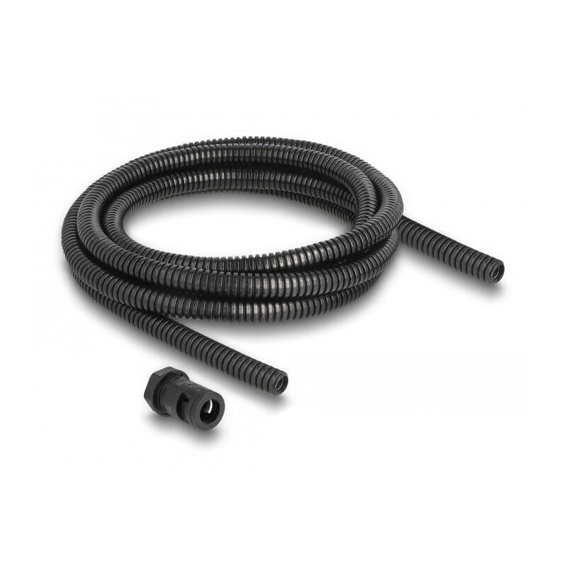delock-cableschutzschlauch-2-m-x-10-mm-mit-2-x-pg7-schlauchverschraubung-set-schwarz