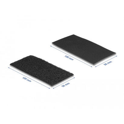 delock-klettpad-autoadhesivo-con-klett-kabelbinder-set-10-piezas-negro