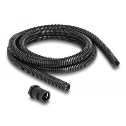 delock-cableschutzschlauch-2-m-x-158-mm-mit-2-x-pg11-schlauchverschraubung-set-schwarz