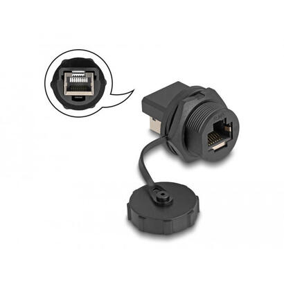 delock-rj45-cat6a-kupplung-mit-verschlusskappe-zum-einbau-ip67-staub-und-wasserdicht